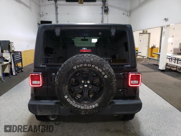2022 Jeep Wrangler Unlimited Sport with VIN 1C4HJXDN1NW131568, listed as a Copart auction lot 46067685 with 45,609 mi miles and Clean Title. Bid and sale history available at DreamBid. Image 6.