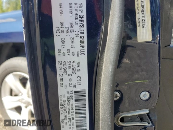 2015 Jeep Patriot Latitude z VIN 1C4NJRFBXFD125752, wystawiony jako Copart lot #54801835 z przebiegiem 160 985 mil mil oraz Szkoda całkowita • Salvage title. Historia ofert i sprzedaży dostępna na DreamBid. Obrazek 13.