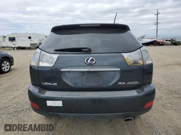 2008 Lexus RX 400h with VIN JTJGW31U282006296, listed as a Copart auction lot 53407115 with 278,712 mi miles and Clean Title. Bid and sale history available at DreamBid. Image 6.