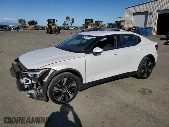 2023 Polestar 2 with VIN YSMEG3KA4PL141563, listed as a Copart auction lot 44264255 with 63,236 mi miles and Clean Title. Bid and sale history available at carsss.com. Image 1.