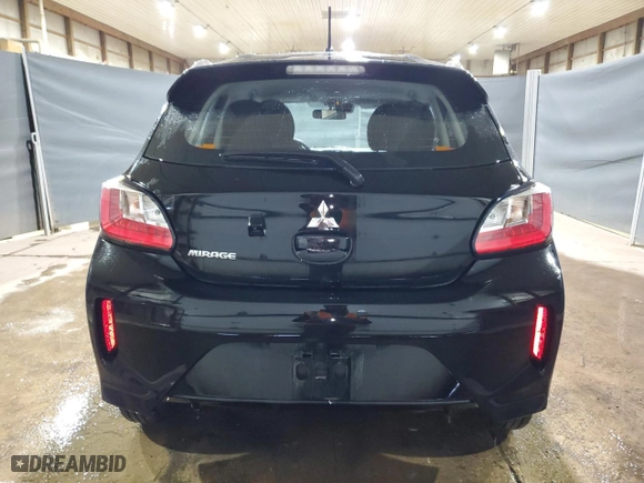 2024 Mitsubishi Mirage ES with VIN ML32AUHJ0RH016713, listed as a Copart auction lot 53776935 with 13,123 mi miles and Clean Title. Bid and sale history available at carsss.com. Image 6.