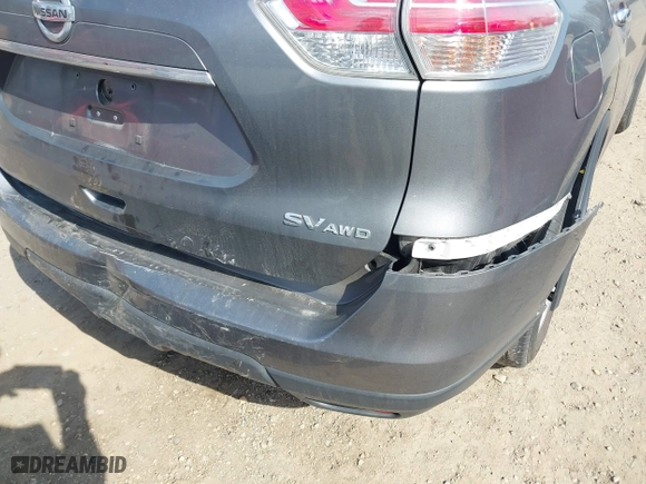 2015 Nissan Rogue SV with VIN KNMAT2MV1FP524545, listed as a IAAI auction lot 41848086 with 188,141 mi miles. Bid and sale history available at carsss.com. Image 19.