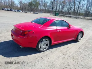 2002 Lexus SC 430 with VIN JTHFN48Y820003808, listed as a IAAI auction lot 41854770 with Not Provided miles and . Bid and sale history available at DreamBid. Image 4.