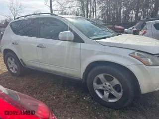 2005 Nissan Murano SL with VIN JN8AZ08T15W331929, listed as a Copart auction lot 46728195 with 999,999 mi miles and Clean Title. Bid and sale history available at carsss.com. Image 1.