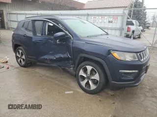 2017 Jeep Compass Latitude with VIN 3C4NJDBB4HT688530, listed as a Copart auction lot 44862595 with 138,232 mi miles and Salvage Title. Bid and sale history available at carsss.com. Image 4.