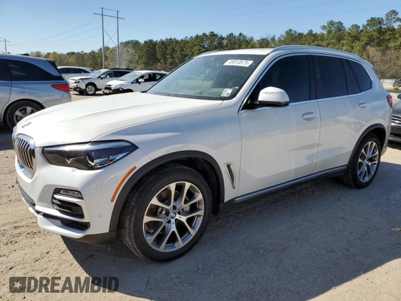 2019 BMW X5 xDrive40i with VIN 5UXCR6C58KLK82708, listed as a Copart auction lot 49913675 with 46,340 mi miles and Salvage Title. Bid and sale history available at carsss.com. Image 1.