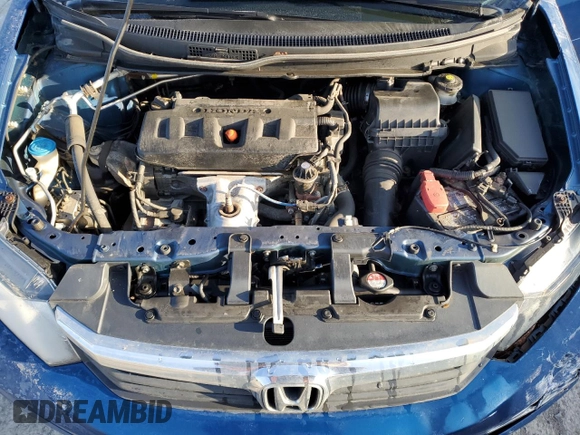 2012 Honda Civic EX-L with VIN 19XFB2F99CE324615, listed as a Copart auction lot 50165245 with 149,076 mi miles and Salvage Title. Bid and sale history available at DreamBid. Image 12.