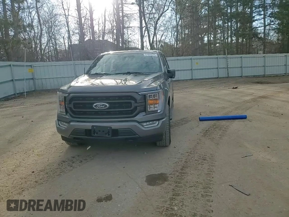 2022 Ford F-150 XL with VIN 1FTFW1E82NKF01075, listed as a Copart auction lot 51928525 with 45,342 mi miles and Salvage Title. Bid and sale history available at DreamBid. Image 10.