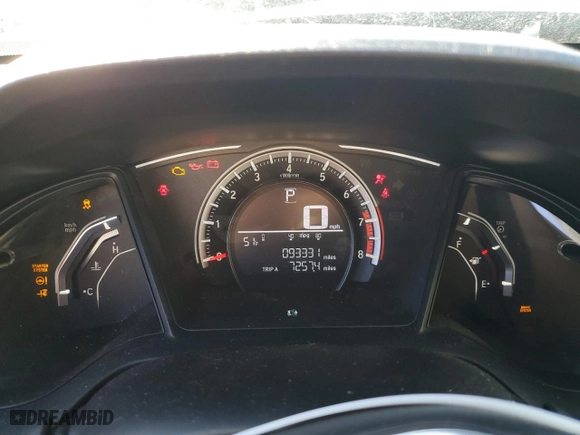 2017 Honda Civic Coupe LX-P with VIN 2HGFC4B04HH301093, listed as a Copart auction lot 47039595 with 93,331 mi miles and Salvage Title. Bid and sale history available at carsss.com. Image 9.