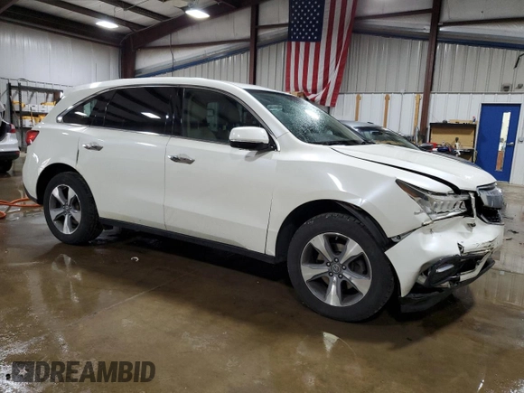 2014 Acura MDX with VIN 5FRYD4H28EB021500, listed as a Copart auction lot 51742015 with 171,503 mi miles and Salvage Title. Bid and sale history available at carsss.com. Image 4.