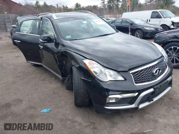 2017 Infiniti QX50 with VIN JN1BJ0RR4HM412971, listed as a IAAI auction lot 42030299 with 84,528 mi miles and . Bid and sale history available at DreamBid. Image 1.