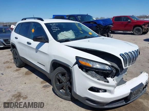 2017 Jeep Cherokee Sport with VIN 1C4PJLAB2HW578221, listed as a IAAI auction lot 41845458 with 189,580 mi miles and . Bid and sale history available at DreamBid. Image 1.