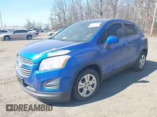 2016 Chevrolet Trax LS with VIN KL7CJKSB6GB609688, listed as a IAAI auction lot 41767569 with 86,315 mi miles. Bid and sale history available at carsss.com. Image 2.