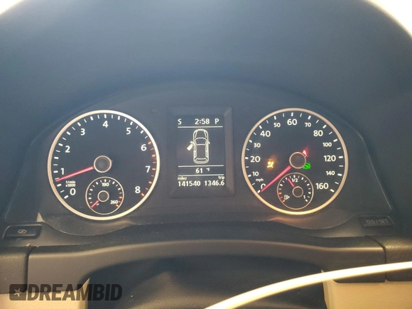 2012 Volkswagen Tiguan S with VIN WVGBV7AX9CW541088, listed as a Copart auction lot 49881585 with 141,540 mi miles and Salvage Title. Bid and sale history available at DreamBid. Image 9.