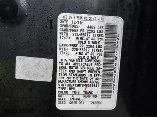 2017 Nissan Rogue SL with VIN JN8AT2MT6HW389641, listed as a IAAI auction lot 41788719 with 142,555 mi miles. Bid and sale history available at carsss.com. Image 9.
