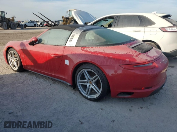2017 Porsche 911 4 with VIN WP0BA2A99HS132236, listed as a Copart auction lot 76339244 with 0 mi miles and Non Repairable. Bid and sale history available at carsss.com. Image 2.