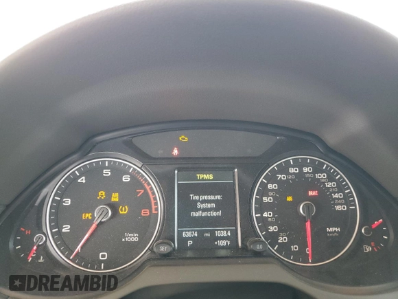 2016 Audi Q5 Premium Plus with VIN WA1L2AFP7GA023131, listed as a Copart auction lot 62915055 with 63,674 mi miles and Salvage title. Bid and sale history available at DreamBid. Image 9.