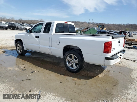 2008 Dodge Dakota SLT with VIN 1D7HW42K08S520311, listed as a Copart auction lot 49389065 with 99,646 mi miles and Salvage Title. Bid and sale history available at carsss.com. Image 2.