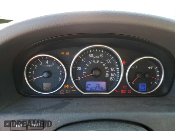 2007 Hyundai Veracruz GLS with VIN KM8NU13C97U010126, listed as a Copart auction lot 61976545 with 209,148 mi miles and Clean title. Bid and sale history available at DreamBid. Image 9.