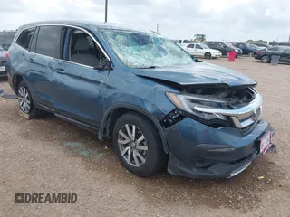 2021 Honda Pilot EX z VIN 5FNYF5H30MB040969, wystawiony jako IAAI lot #42103684 z przebiegiem 51 692 mil mil oraz . Historia ofert i sprzedaży dostępna na DreamBid. Obrazek 1.