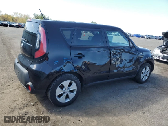 2014 Kia Soul with VIN KNDJN2A20E7002573, listed as a Copart auction lot 53543085 with 106,379 mi miles and Salvage Title. Bid and sale history available at carsss.com. Image 3.
