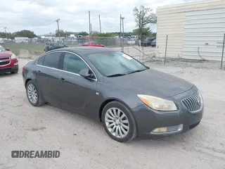 2011 Buick Regal CXL Turbo TO2 with VIN W04GW5EV0B1107958, listed as a IAAI auction lot 41609496 with 1 mi miles. Bid and sale history available at carsss.com. Image 1.
