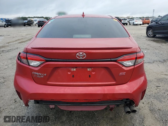 2021 Toyota Corolla SE with VIN 5YFS4MCE7MP076807, listed as a Copart auction lot 48098655 with 0 mi miles and Non Repairable. Bid and sale history available at carsss.com. Image 6.