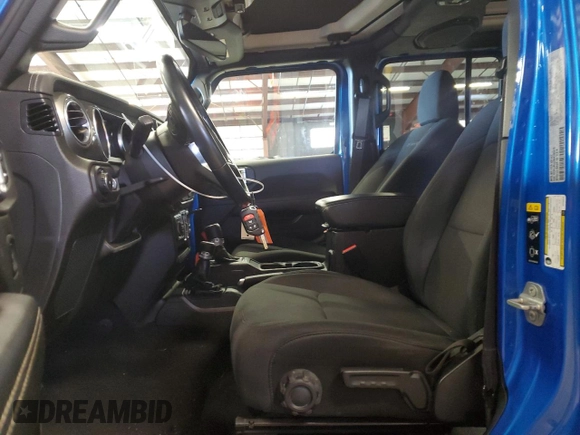 2022 Jeep Wrangler Unlimited Sahara Altitude with VIN 1C4HJXEG0NW255315, listed as a Copart auction lot 87821535 with 40,113 mi miles and Clean title. Bid and sale history available at DreamBid. Image 7.