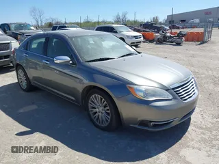 2012 Chrysler 200 Limited with VIN 1C3CCBCB1CN249979, listed as a IAAI auction lot 41838730 with 124,897 mi miles. Bid and sale history available at carsss.com. Image 1.