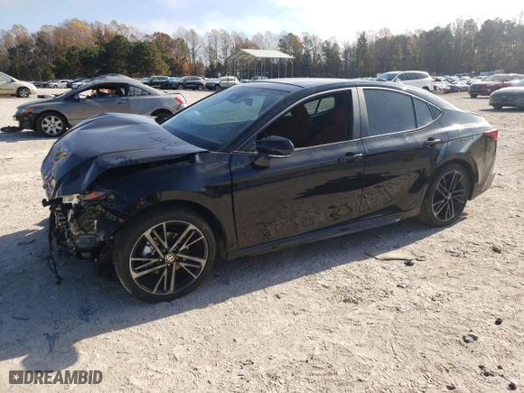 2025 Toyota Camry LE with VIN 4T1DAACK9SU050324, listed as a Copart auction lot 85305584 with 2,303 mi miles and Salvage Title. Bid and sale history available at carsss.com. Image 1.