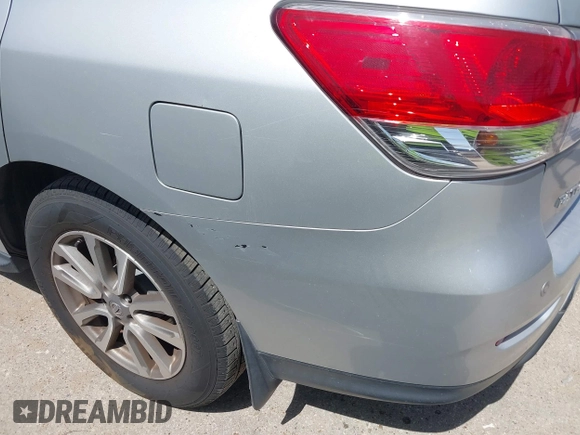 2015 Nissan Pathfinder SL with VIN 5N1AR2MN4FC698515, listed as a IAAI auction lot 41853681 with 179,260 mi miles and . Bid and sale history available at DreamBid. Image 6.