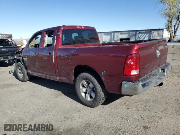 2021 Ram 1500 Tradesman with VIN 1C6RR6FG6MS534383, listed as a Copart auction lot 48486055 with 37,708 mi miles and Salvage title. Bid and sale history available at DreamBid. Image 2.