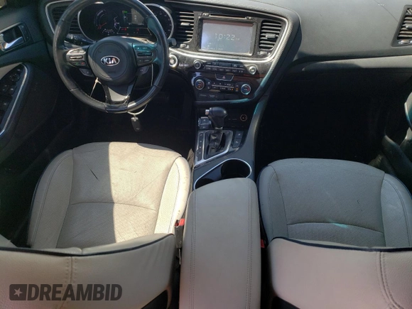 2014 Kia Optima Hybrid EX with VIN KNAGN4AD7E5067629, listed as a Copart auction lot 55553514 with 157,075 mi miles and Salvage Title. Bid and sale history available at carsss.com. Image 8.
