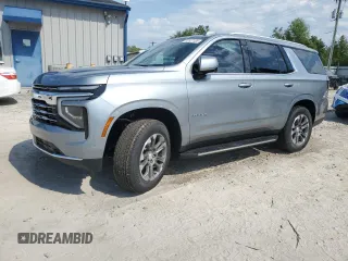 2025 Chevrolet Tahoe LT with VIN 1GNS6NRD6SR179046, listed as a Copart auction lot 52337435 with 602 mi miles and Salvage title. Bid and sale history available at DreamBid. Image 1.