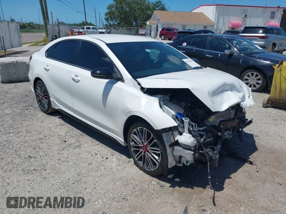 2024 Kia Forte GT with VIN 3KPF44AC3RE821239, listed as a IAAI auction lot 42025884 with 6,593 mi miles and . Bid and sale history available at DreamBid. Image 1.