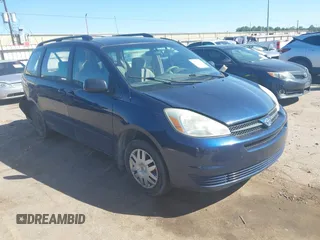 2005 Toyota Sienna CE with VIN 5TDZA23C55S304290, listed as a IAAI auction lot 41740358 with 150,535 mi miles and . Bid and sale history available at DreamBid. Image 1.