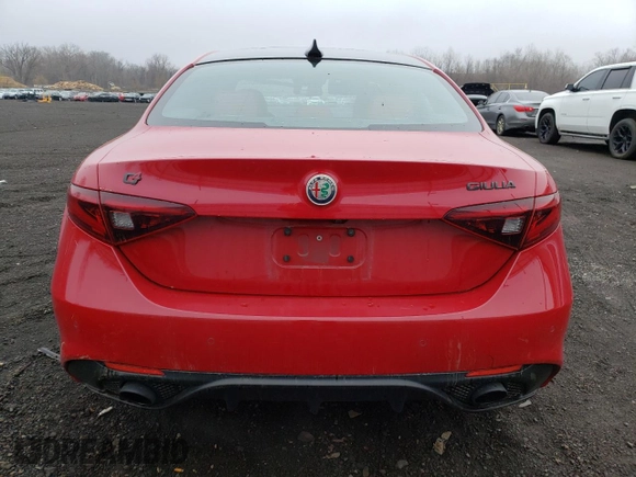 2021 Alfa Romeo Giulia Ti with VIN ZARFANBN4M7647744, listed as a Copart auction lot 51036045 with 83,974 mi miles and Salvage title. Bid and sale history available at DreamBid. Image 6.