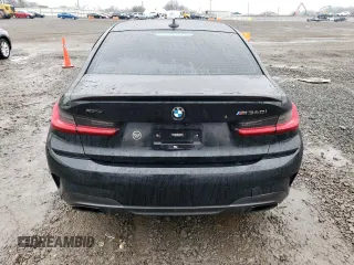 2020 BMW 3 Series M340i xDrive with VIN WBA5U9C01LFH10388, listed as a Copart auction lot 43250155 with Not Provided miles and Salvage Title. Bid and sale history available at DreamBid. Image 6.