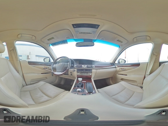 2015 Lexus LS 460 with VIN JTHBL5EF1F5133080, listed as a Copart auction lot 86340264 with 84,729 mi miles and Salvage title. Bid and sale history available at DreamBid. Image 12.
