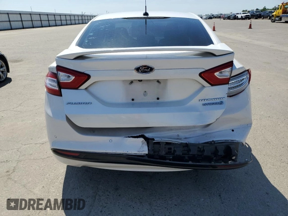 2016 Ford Fusion Titanium Hybrid with VIN 3FA6P0RU9GR145680, listed as a Copart auction lot 52532925 with 238,019 mi miles and Salvage title. Bid and sale history available at DreamBid. Image 6.