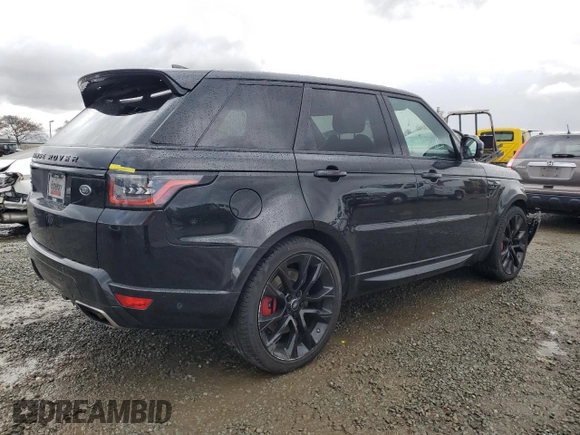 2020 Land Rover Range Rover Sport HST with VIN SALWS2RUXLA885448, listed as a Copart auction lot 47314015 with 60,659 mi miles and Salvage title. Bid and sale history available at DreamBid. Image 3.