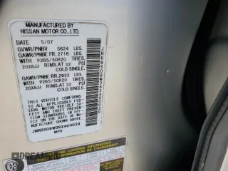 2008 Infiniti FX Options with VIN JNRBS08W08X400039, listed as a Copart auction lot 71730544 with Not Provided miles and Salvage Title. Bid and sale history available at DreamBid. Image 13.