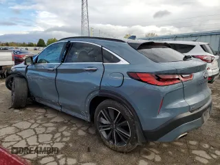 2022 Infiniti QX55 Sensory with VIN 3PCAJ5L33NF100915, listed as a Copart auction lot 75861324 with Not provided miles and Salvage title. Bid and sale history available at DreamBid. Image 2.