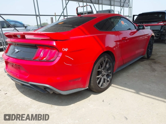 2019 Ford Mustang EcoBoost with VIN 1FA6P8TH9K5134989, listed as a IAAI auction lot 42308232 with 87,138 mi miles and . Bid and sale history available at DreamBid. Image 4.
