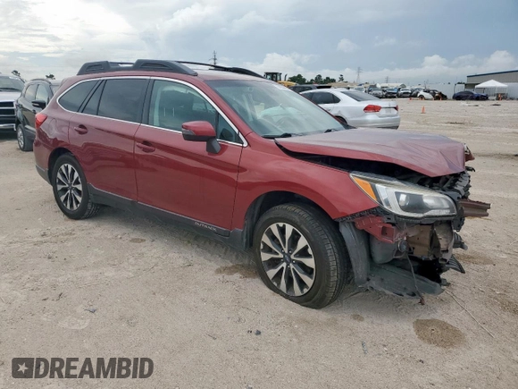 2017 Subaru Outback Limited with VIN 4S4BSANC9H3398911, listed as a Copart auction lot 62292395 with 104,532 mi miles and Salvage title. Bid and sale history available at DreamBid. Image 5.