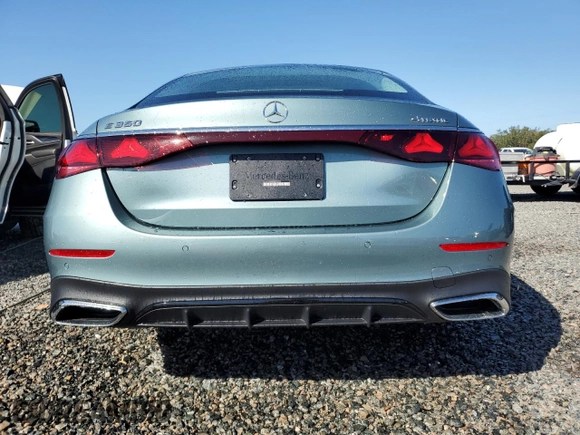 2024 Mercedes-Benz E-Class E 350 with VIN W1KLF4HB0RA026393, listed as a Copart auction lot 74726784 with 762 mi miles and Non Repairable. Bid and sale history available at carsss.com. Image 6.