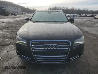 2013 Audi A8 3.0L with VIN WAUAGAFDXDN000657, listed as a Copart auction lot 42992755 with 154,426 mi miles and Salvage title. Bid and sale history available at DreamBid. Image 5.
