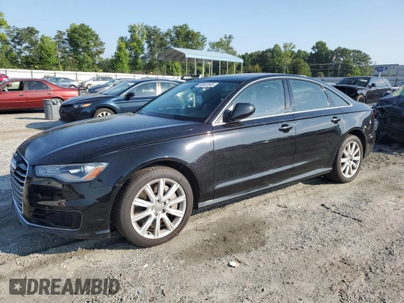 2016 Audi A6 Premium Plus with VIN WAUFMAFC1GN000735, listed as a Copart auction lot 60541845 with 54,537 mi miles and Salvage title. Bid and sale history available at DreamBid. Image 1.