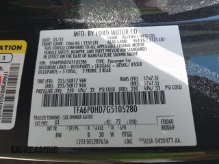 2016 Ford Fusion SE with VIN 1FA6P0HD7G5105280, listed as a IAAI auction lot 42171079 with 142,391 mi miles and . Bid and sale history available at carsss.com. Image 9.