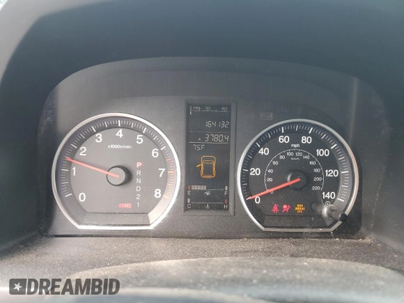 2008 Honda CR-V EX-L with VIN JHLRE38788C058415, listed as a Copart auction lot 54017785 with 164,132 mi miles and Salvage Title. Bid and sale history available at carsss.com. Image 9.